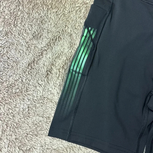 SAVAGE X FENTY Band-It High-Waist Bike Short Black Caviar/Oil Slick SZ L New - Picture 6 of 16